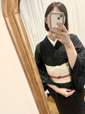 「着物」｜soratumiさん（レディース・170cm）の夏コーディネート