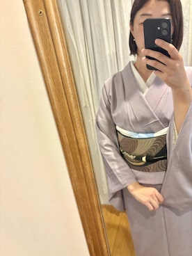 「アイテム（水着/着物・浴衣）」を使った、soratumiさん（レディース・170cm）の秋コーディネート