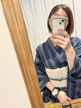 「アイテム（バングル/リストバンド）」を使った、soratumiさん（レディース・170cm）の夏コーディネート
