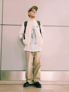 「アイテム（チノパンツ）」を使った、78885010さん（メンズ・174cm）の秋コーディネート