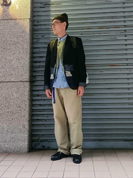 「アイテム（トップス）」を使った、78885010さん（メンズ・174cm・50代）の秋コーディネート