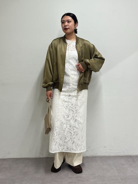 「アイテム（ピアス（両耳用））」を使った、omihoさん（レディース・165cm・20代）の秋コーディネート