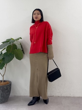 「アイテム（その他小物）」を使った、omihoさん（レディース・165cm）の秋コーディネート