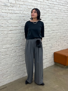 「アイテム（キーホルダー）」を使った、omihoさん（レディース・165cm）の夏コーディネート