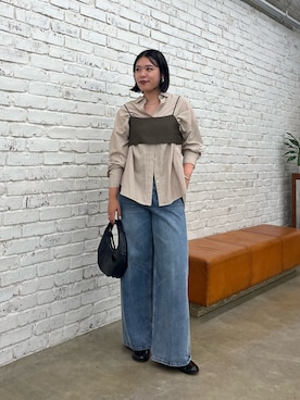 「アイテム（ピアス（両耳用））」を使った、omihoさん（レディース・165cm）の夏コーディネート