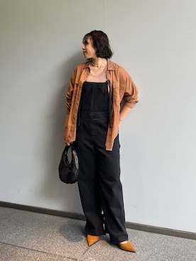 「アイテム（オールインワン・サロペット）」を使った、omihoさん（レディース・165cm）の夏コーディネート