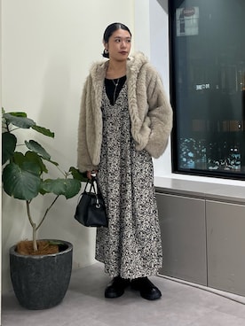 「アイテム（ワンピース/ドレス）」を使った、omihoさん（レディース・165cm）の秋コーディネート