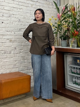 「アイテム（ピアス（両耳用））」を使った、omihoさん（レディース・165cm）の夏コーディネート