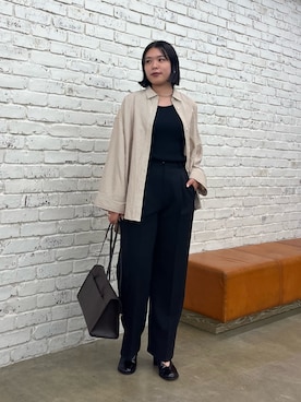 「アイテム（タンクトップ）」を使った、omihoさん（レディース・165cm）の夏コーディネート