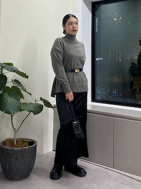 「アイテム（アクセサリー）」を使った、omihoさん（レディース・165cm・20代）の秋コーディネート