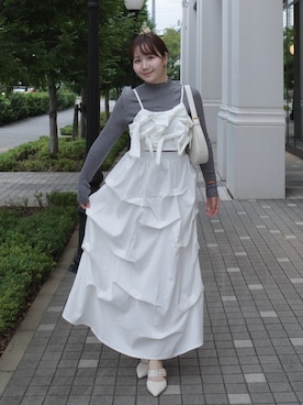 「アイテム（セットアップ）」を使った、shio.🧂さん（レディース・151cm）の秋コーディネート