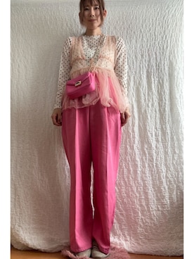 「H&M（エイチ・アンド・エム）のアイテム（バッグ）」を使った、kumanomi006さん（レディース・166cm）の夏コーディネート
