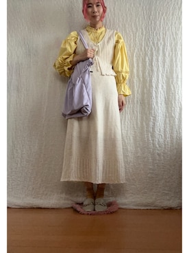 「RETRO GIRL（レトロガール）のアイテム（トップス）」を使った、kumanomi006さん（レディース・166cm）の春コーディネート