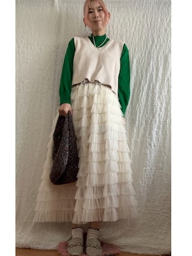 「clear（クリア）のアイテム（バッグ）」を使った、kumanomi006さん（レディース・166cm）の冬コーディネート