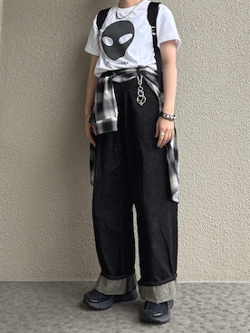 「AZUL by moussy（アズールバイマウジー）のアイテム」を使った、ヨコさん（レディース・156cm）の秋コーディネート