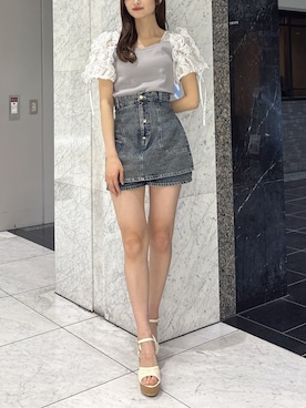 「dazzlin（ダズリン）のアイテム」を使った、kannaさん（レディース・157cm）の春コーディネート