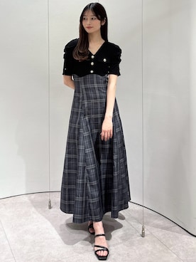 「dazzlin（ダズリン）のアイテム（ワンピース/ドレス）」を使った、kannaさん（レディース・157cm）の春コーディネート