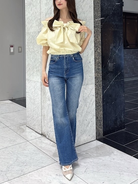 「dazzlin（ダズリン）のアイテム」を使った、kannaさん（レディース・157cm）の春コーディネート