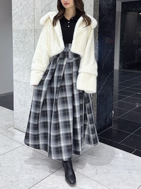 「dazzlin（ダズリン）のアイテム」を使った、kannaさん（レディース・157cm）の冬コーディネート