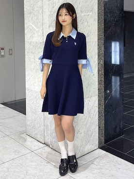 「dazzlin（ダズリン）のアイテム（ワンピース/ドレス）」を使った、kannaさん（レディース・157cm）の春コーディネート