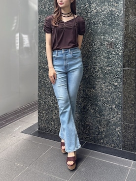 「dazzlin（ダズリン）のアイテム」を使った、kannaさん（レディース・157cm）の春コーディネート