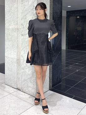 「dazzlin（ダズリン）のアイテム」を使った、kannaさん（レディース・157cm）の春コーディネート