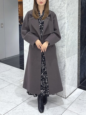 「アイテム（トレンチコート）」を使った、kannaさん（レディース・157cm）の秋コーディネート