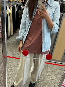 「アイテム（カーゴパンツ）」を使った、yuchan0418さん（レディース・160cm）の秋コーディネート