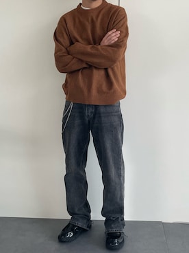 「アイテム（その他シューズ）」を使った、hamburgerboyさん（メンズ・170cm）の秋コーディネート