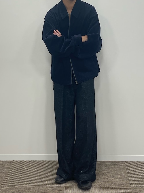 セール】ヴィンテージライクコーデュロイ ジップアップステンカラー