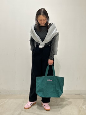 「L.L.Bean（エルエルビーン）のアイテム（バッグ）」を使った、makironさん（レディース・164cm）の冬コーディネート