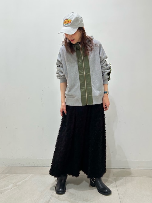 セール】(mici)JACQUARD TUCK LONG SKIRT（スカート）｜ROSE BUD