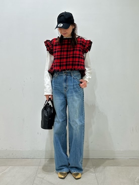 「ROSE BUD（ローズバッド）のアイテム（パンツ）」を使った、makironさん（レディース・164cm）の冬コーディネート