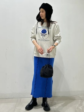 「Odds（オッズ）のアイテム」を使った、makironさん（レディース・164cm）の冬コーディネート