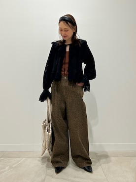 「レオパード柄」｜makironさん（レディース・164cm）の春コーディネート