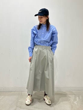 「LY（エルワイ）のアイテム（キャップ）」を使った、makironさん（レディース・164cm）の春コーディネート