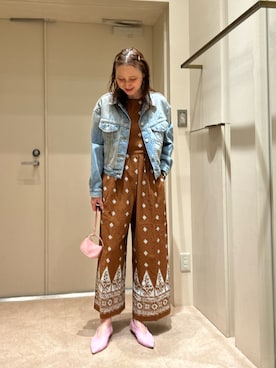 「Levi's（リーバイス）の(LEVIS)90S TRUCKER（デニムジャケット、ブルー系）」を使った、makironさん（レディース・164cm）の春コーディネート