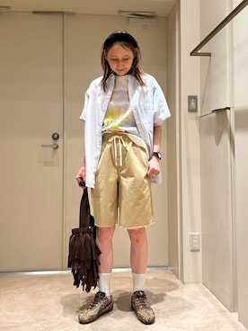 「ROSE BUD（ローズバッド）のアイテム（パンツ）」を使った、makironさん（レディース・164cm）の春コーディネート