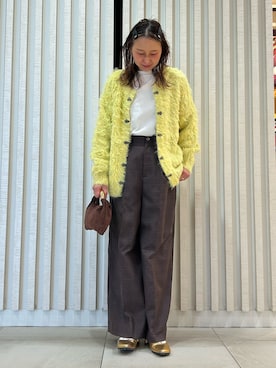 「ROSE BUD（ローズバッド）のアイテム（パンツ）」を使った、makironさん（レディース・164cm）の冬コーディネート