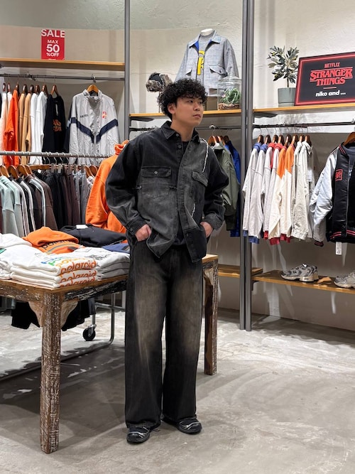 12.5oz エクストラワイドデニム EXTRA WIDE DENIM [niko and JEANS