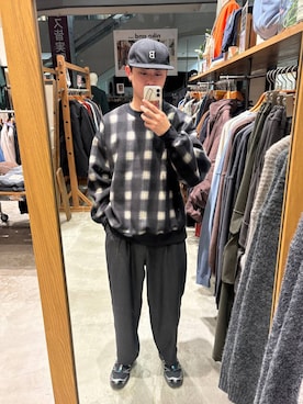 「niko and ...」｜「アイテム（キャップ）」を使った、sogoさん（メンズ・180cm）の秋コーディネート