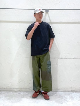 「FRUIT OF THE LOOM（フルーツオブザルーム）のアイテム」を使った、sogoさん（メンズ・180cm）の春コーディネート