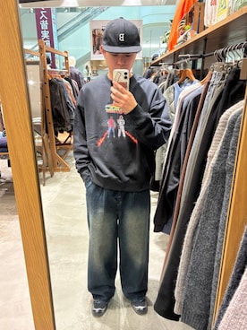 「アイテム（スウェット）」を使った、sogoさん（メンズ・180cm）の秋コーディネート