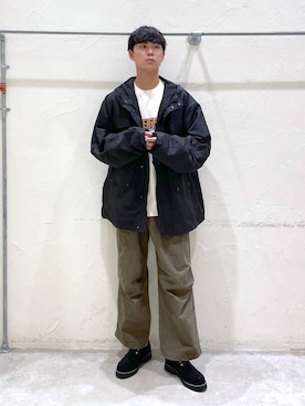 「niko and...（ニコアンド）のアイテム（マウンテンパーカー）」を使った、sogoさん（メンズ・180cm）の冬コーディネート