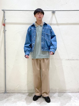 「niko and...（ニコアンド）のアイテム（デニムジャケット）」を使った、sogoさん（メンズ・180cm）の冬コーディネート