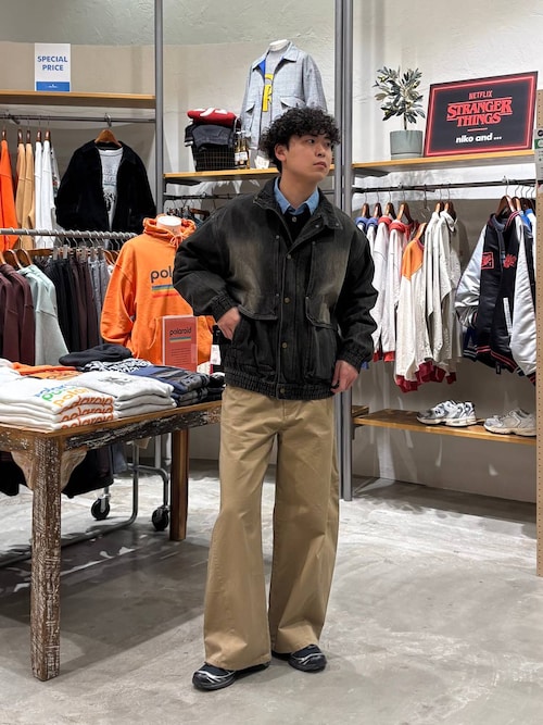 セール】[niko and JEANS] FLY YOKE DENIM BLOUSON（ブルゾン