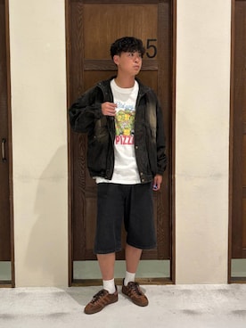 「niko and...（ニコアンド）のアイテム（ジャケット/アウター）」を使った、sogoさん（メンズ・180cm）の夏コーディネート