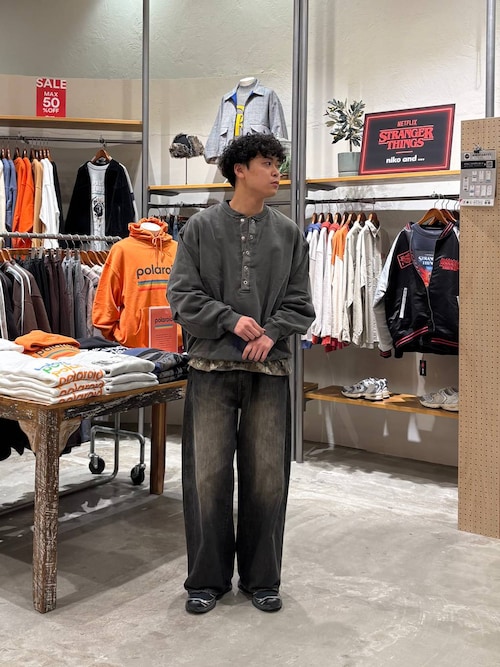 ワッフルヘンリーネックプルオーバー（Tシャツ/カットソー）｜niko and