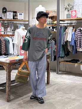 「テーパードパンツ」｜sogoさん（メンズ・180cm）の春コーディネート