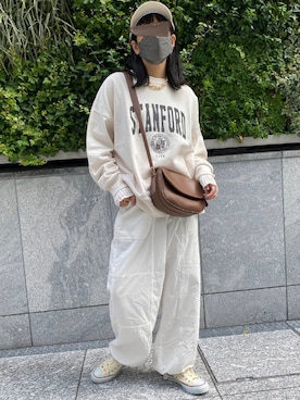 「ap retro（アプレトロ）のアイテム（帽子）」を使った、mamiさん（レディース・156cm）の秋コーディネート
